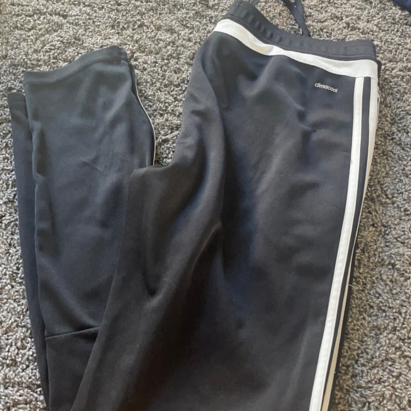 00'S Adidas warm-up pants, nylon pants, rustling pants, men's size M cotton Beige type Vintage Second Hand main image 0